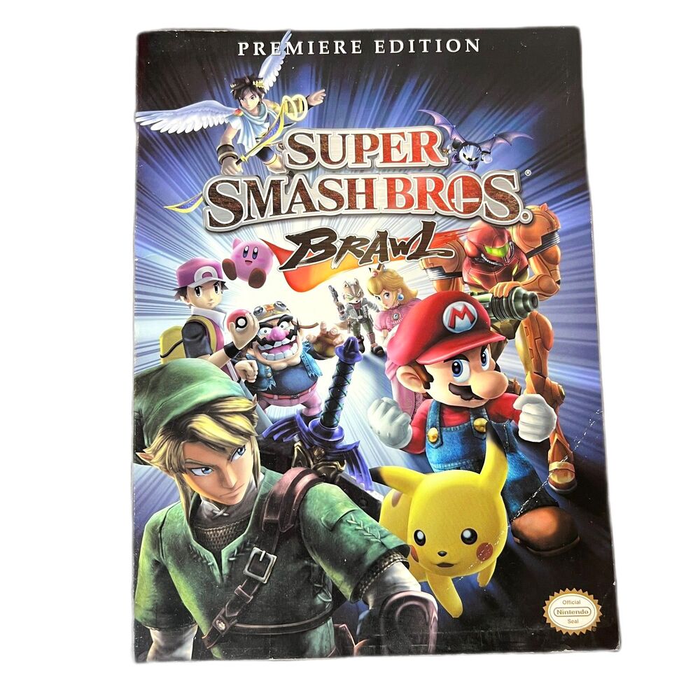 Super Smash Bros Brawl Book Brothers Premiere Edition Strategy Guide Nintendo
